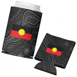Aboriginal Flag Stubby Cooler