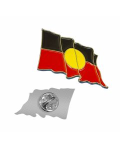 Aboriginal Waving Flag Pin