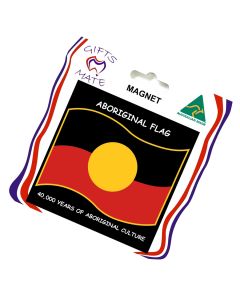 Magnet Canvas Aboriginal Flag Wavy 40,000 Years