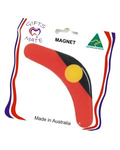 Boomerang Shape Aboriginal Flag Flexible Magnet
