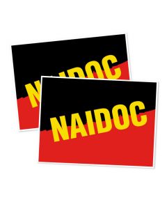 NAIDOC Stickers Aboriginal Colours