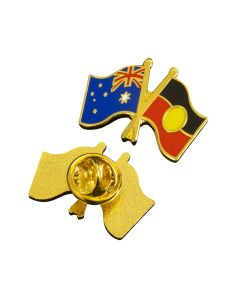 Australian & Aboriginal Flag Lapel Pins