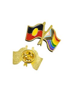 Progress & Aboriginal Flag Lapel Pins