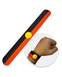 Aboriginal Flag Silicone Slap Bands