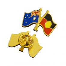 Australian & Aboriginal Flag Lapel Pins
