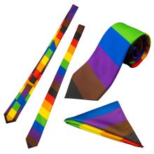 Rainbow Pride Flag Tie & Pocket Square