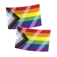 LGBTQIA+ Progress Flag Stickers